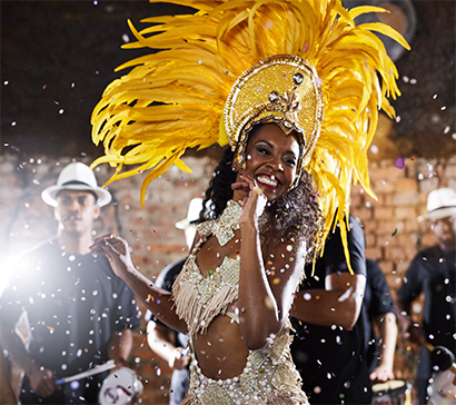 Imagen de una bailarina de samba